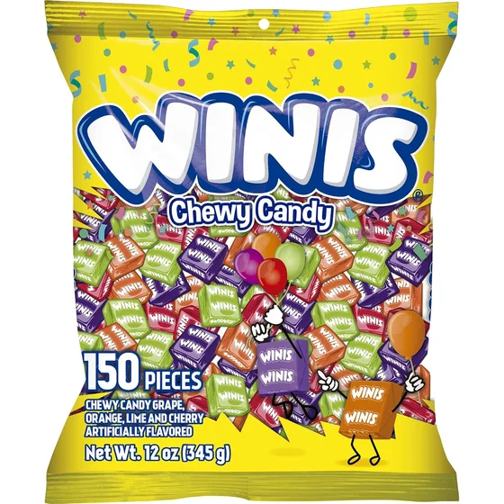 Winis Original Chewy Candy, 150 pieces, 12 oz