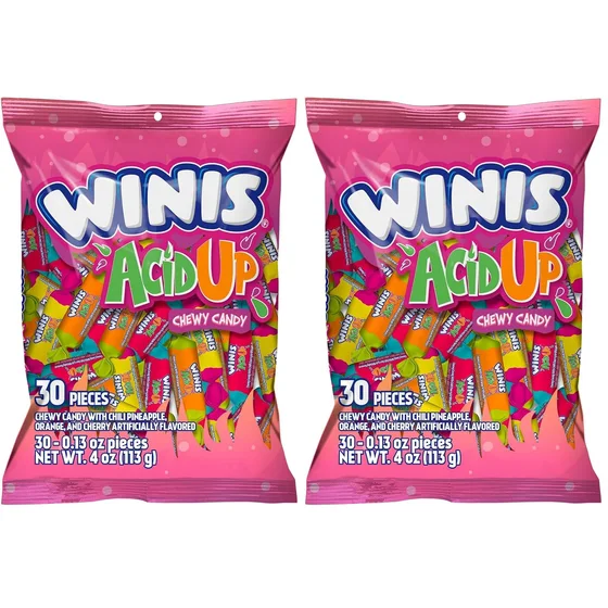 Winis Acid Up Sour & Spicy Chewy Candy
