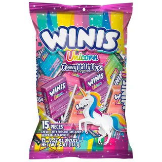 Winis Unicorn Chewy Taffy Pops, photo 1