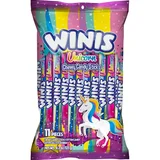 Winis Unicorn Chewy Candy Sticks, 5 bags, 55 pieces