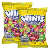 Winis Original Chewy Candy, 2 bags of 50, 100 pieces